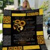 To My Daughter Love Mom Quilt  Quilt